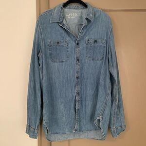 Men's Blue Denim Shirt by GAP 1969